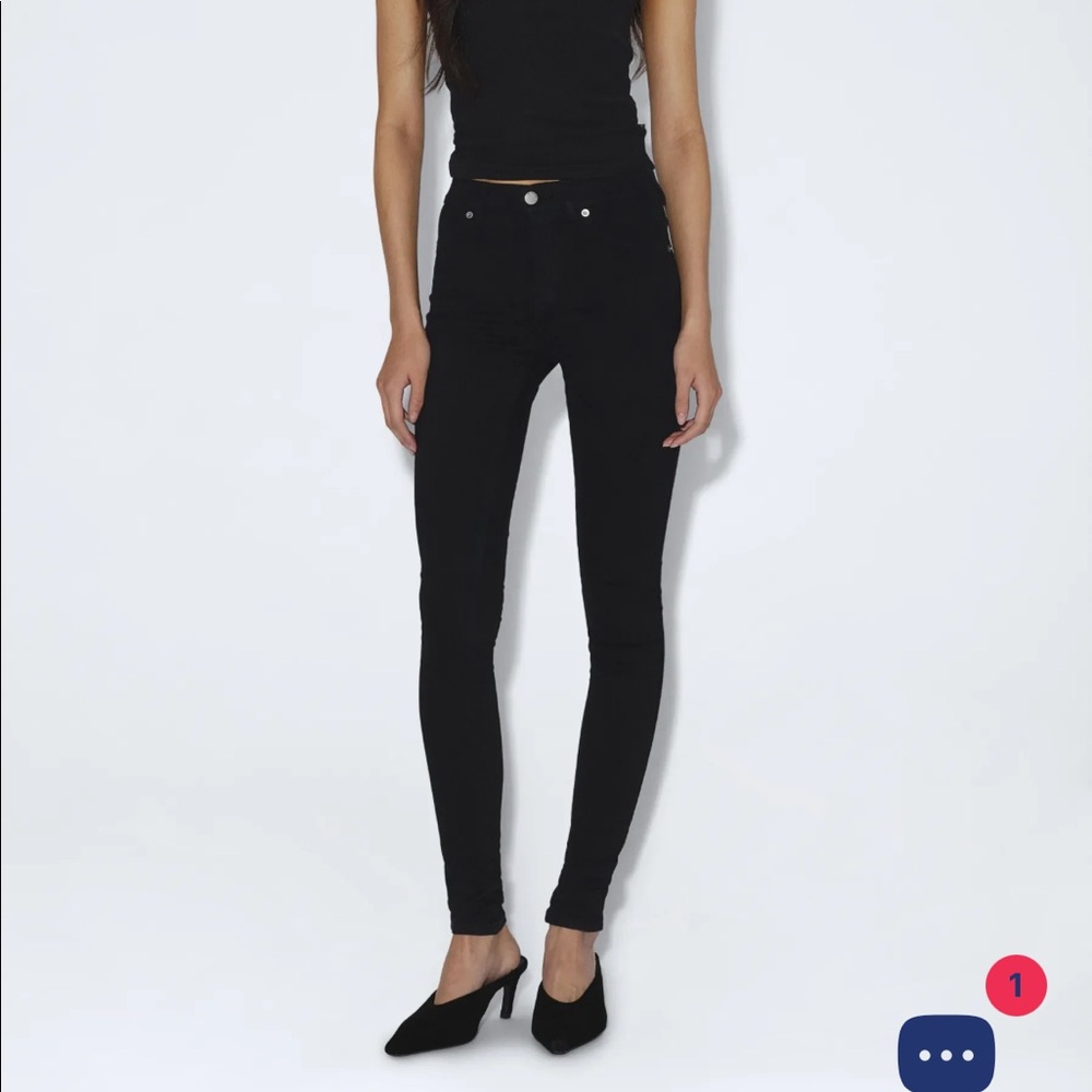 Dr Denim Plenty Black Skinny Jeans Small